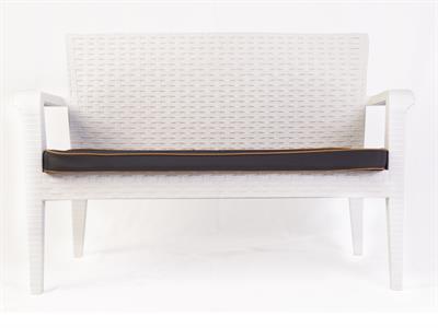 Alaska İkili Beyaz Set, Minderli, 2+1+1+S