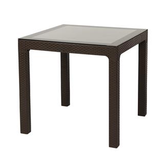 Arizona Rainbow Camlı Kahve Masa, 90x90