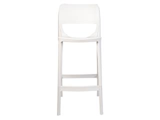 Bella Rainbow Plastik Kolsuz Bar Sandalyesi Beyaz