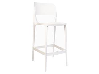 Bella Rainbow Plastik Kolsuz Bar Sandalyesi Beyaz