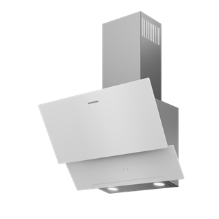 GDSP 2451 W Grundig Beyaz İki Katlı Y Tipi Cam Davlumbaz