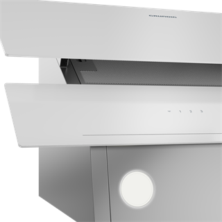 GDSP 2451 W Grundig Beyaz İki Katlı Y Tipi Cam Davlumbaz