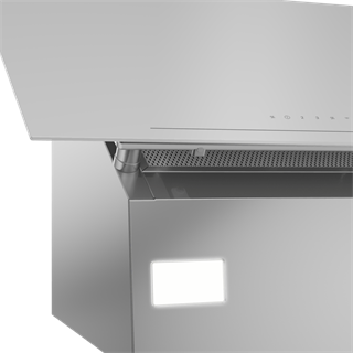 GDSP 2474 BW Grundig Beyaz Y Tipi Cam Davlumbaz