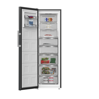 GFNEP 5686 PZ Grundig Net 286Lt Dark Inox 8 Bölmeli Dikey Derin Dondurucu