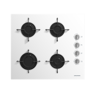 GIGL 400W Grundig Ankastre 60cm Beyaz Cam Ocak