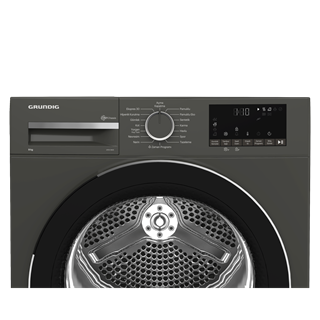 GPDH 9645 Grundig 9 Kg Isı Pompalı Manhattan Gray Kurutma Makinesi