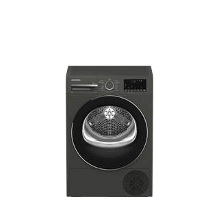 GPDH 9645 Grundig 9 Kg Isı Pompalı Manhattan Gray Kurutma Makinesi