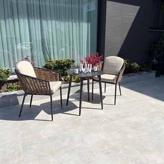 Havanna Bistro Set 1+1+S (Alüminyum + Örgü)