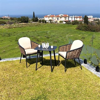 Havanna Bistro Set 1+1+S (Alüminyum + Örgü)