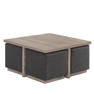 Madrid Puflu Kare Orta Sehpa 90x90x48cm