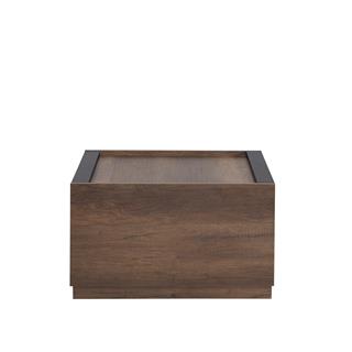 Marron Derin İki Çekmeceli Orta Sehpa 75x71x41cm