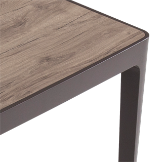 Nichole Ahşap Ayaklı Köşe Sehpa 43x43x55cm