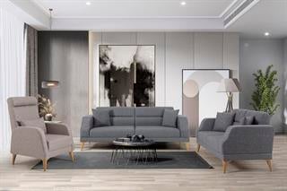 Parma Koltuk Takımı 3+3+1 K:Etna106 - B:Kazayağı