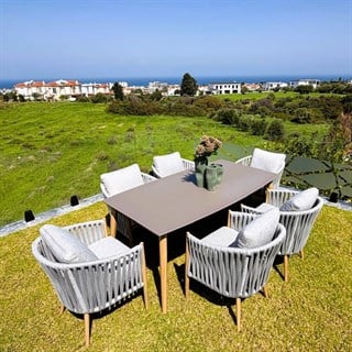 Rodos Dining Set 6 Koltuk + Yemek Masası