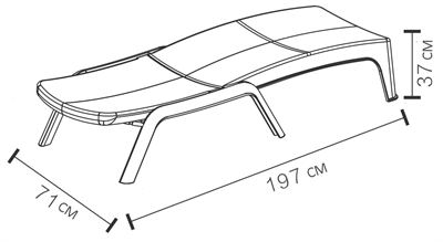 Roma Plastik Rattan Şezlong Antrasit