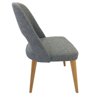 Sandalye Lotus Naturel Ceviz Ayak - Etna 106 Parma Kumaş