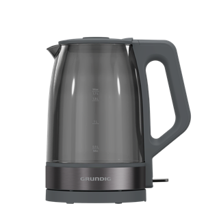WK 6440 Grundig Füme Camlı Dark Inox Kettle & Su Isıtıcı