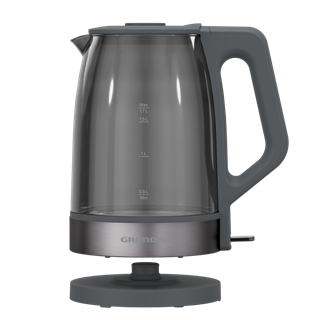 WK 6440 Grundig Füme Camlı Dark Inox Kettle & Su Isıtıcı