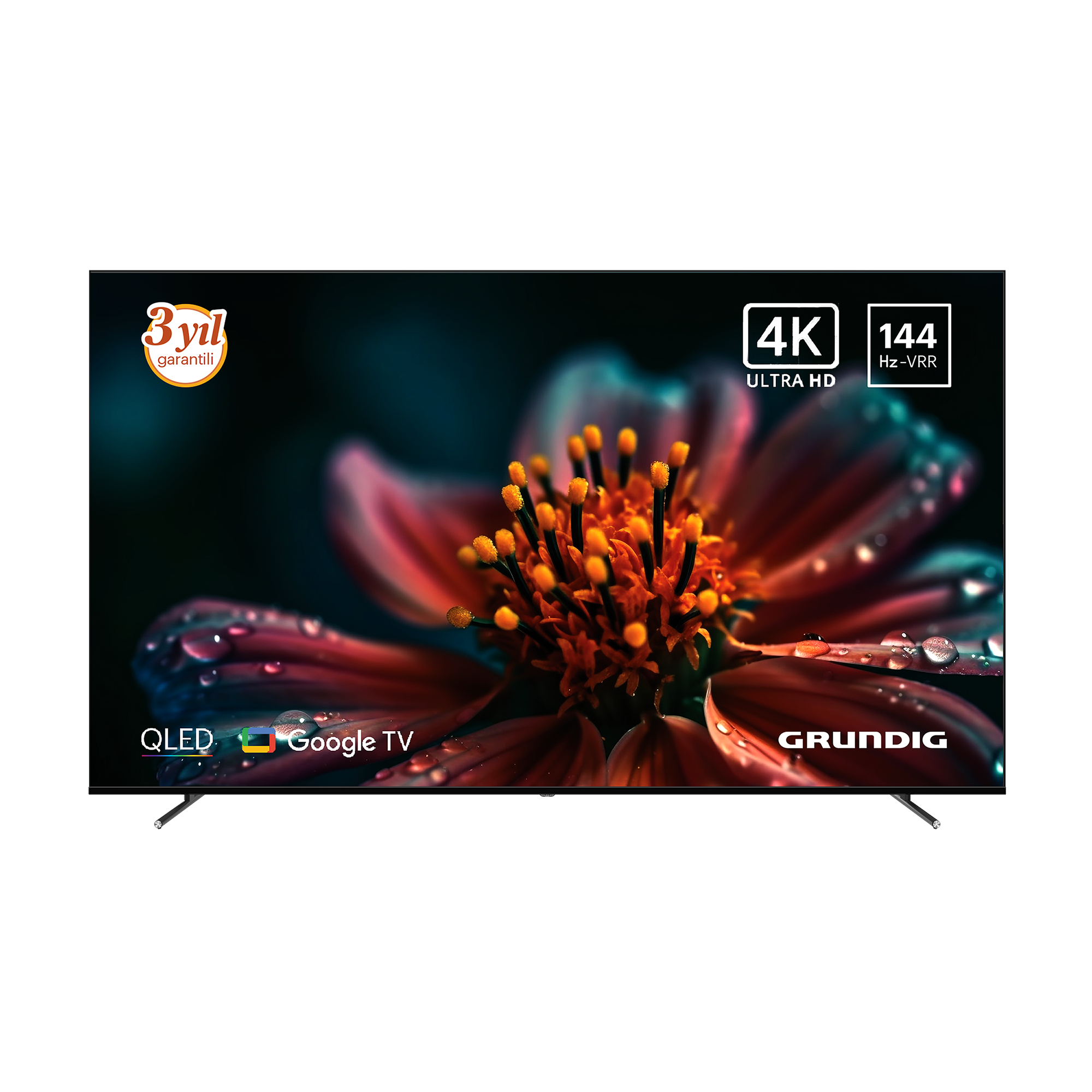 85 inch Grundig AI Google QLed TV 120Hz VRR (4K@144Hz) / 85GRD-HJ1T00 (85 GQ 880)