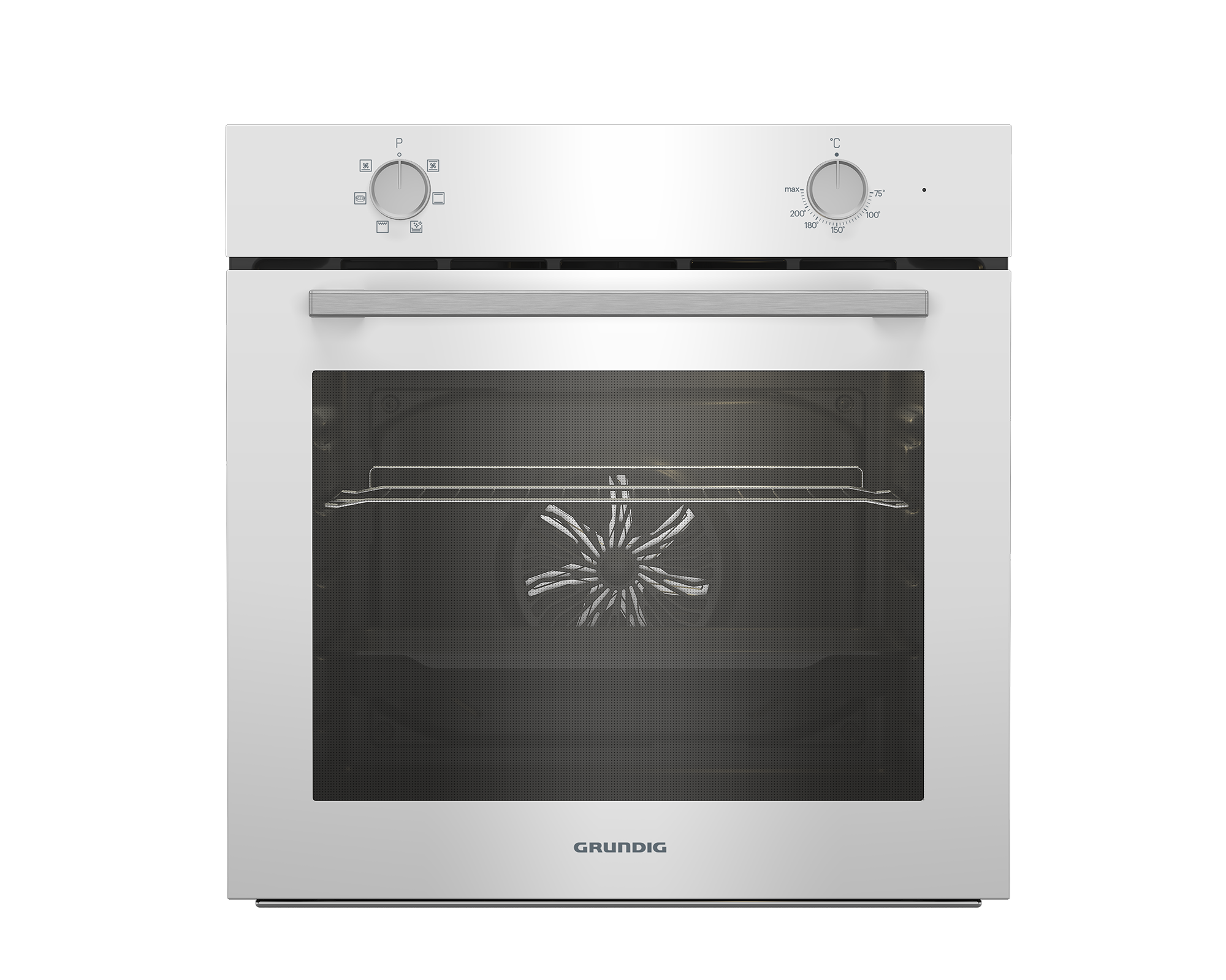 GMBM 400 W Grundig Ankastre Beyaz Cam Fırın