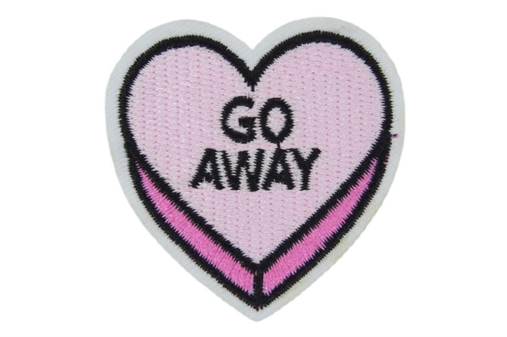 Go Away Yazılı Kalp Aksesuar