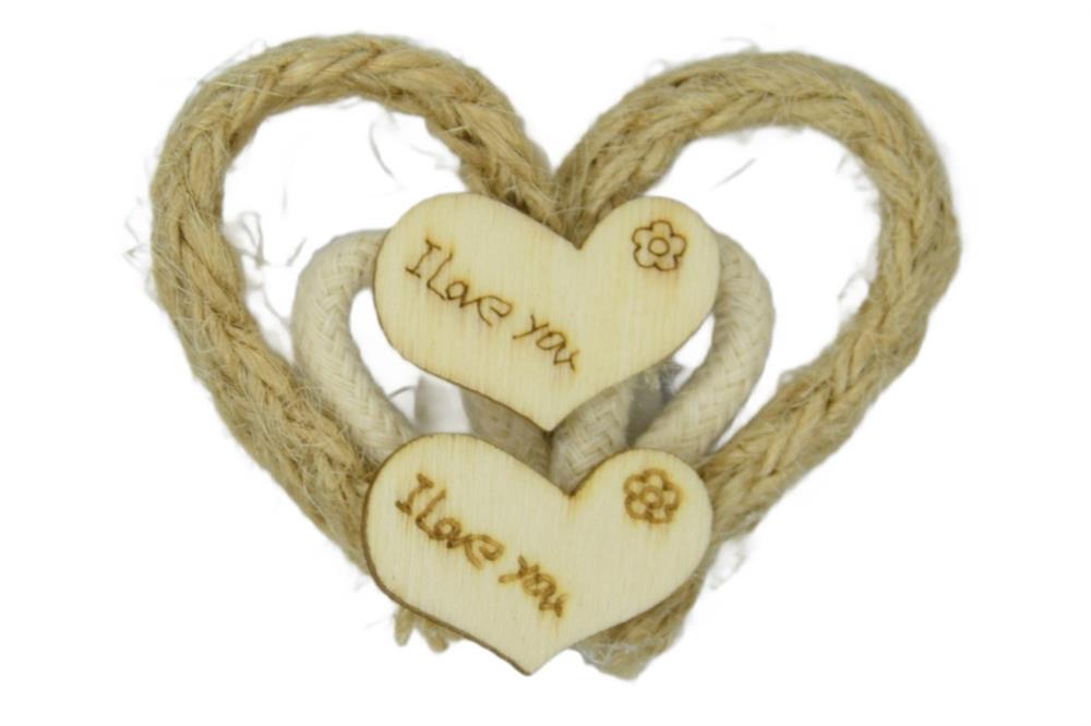 I Love you Yazılı Kalp Şeklinde Aksesuar