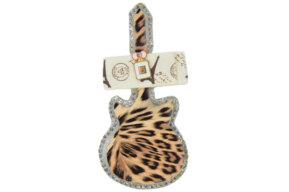 Leopar Desenli Gitar Aksesuar