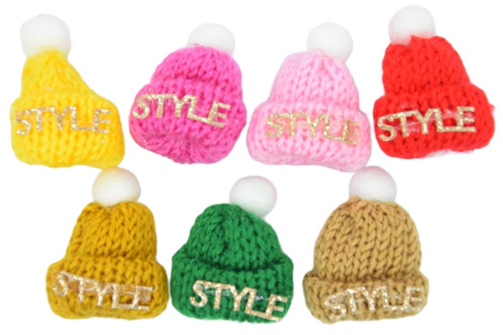 Style Yazılı Küçük Ponponlu Bere Aksesuar