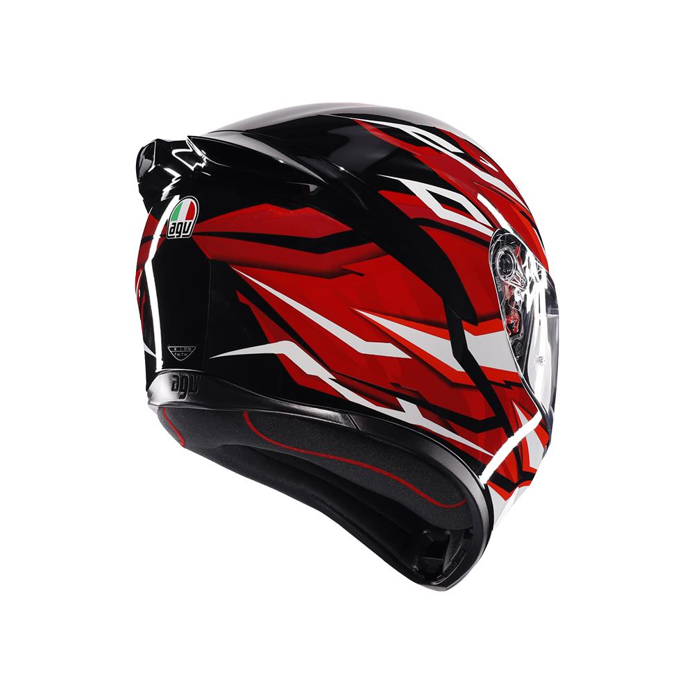 AGV KASK/K1 S LION BLACK/RED/WHITE CONFİGURATİON