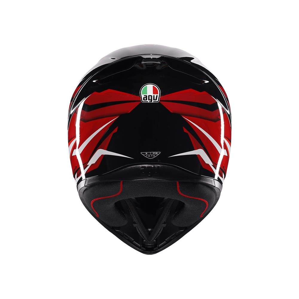 AGV KASK/K1 S LION BLACK/RED/WHITE CONFİGURATİON