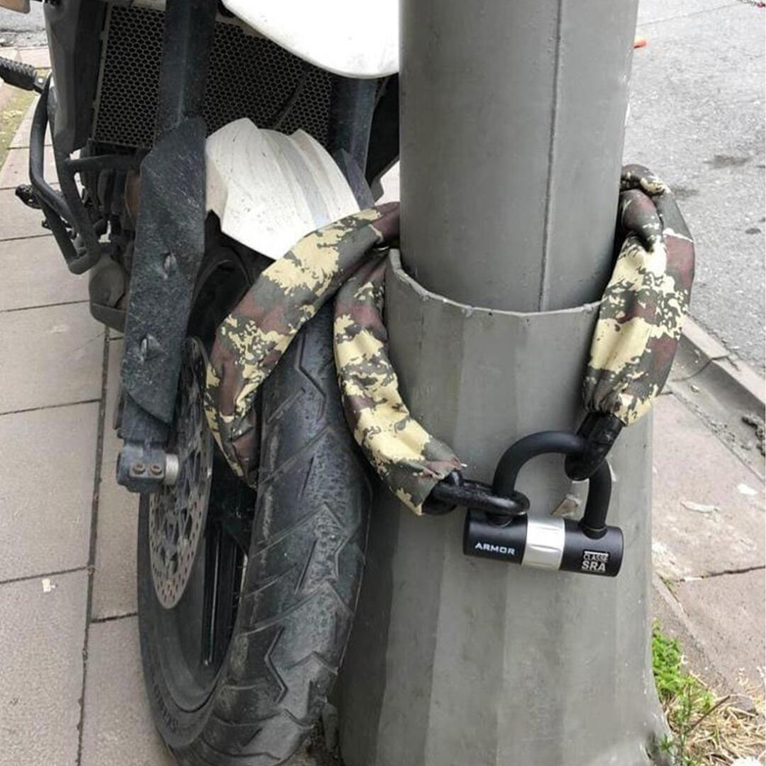 Armor 710 MV 180CM Motorsiklet İçin Yüksek Güvenlikli Çelik Zincirli Kilit