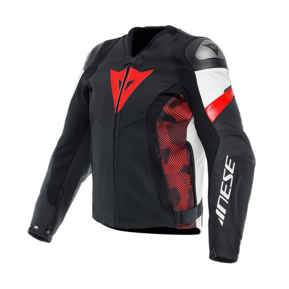 Dainese Avro 5 Blk Red Lava White Deri Mont
