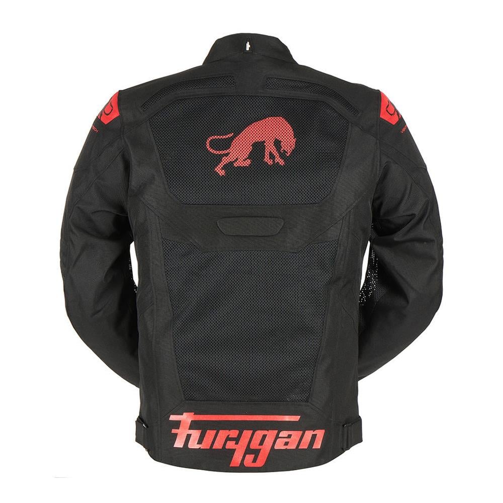FURYGAN ATOM VENTED EVO YAZLIK CEKET SİYAH KIRMIZI