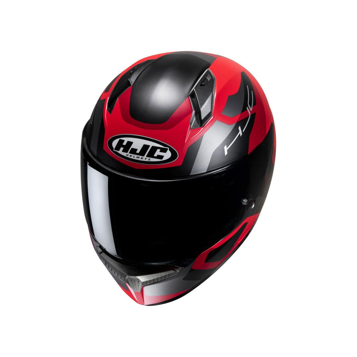 HJC C10 TİNS MC1SF  SİYAH KIRMIZI KASK