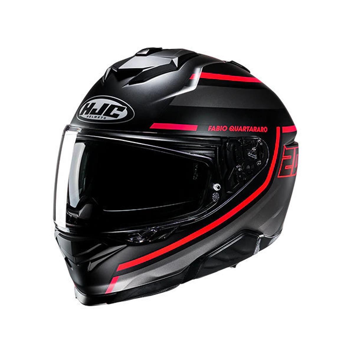 HJC İ71 FQ20 MC1SF SİYAH KIRMIZI KASK