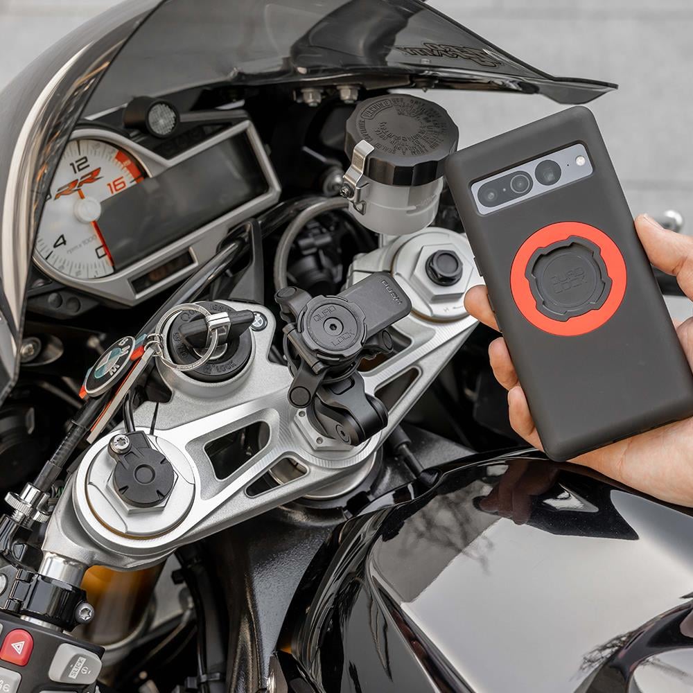 Quadlock Motosiklet Çatal Bağlantılı Pro Titreşim Modüllü Telefon Tutucu