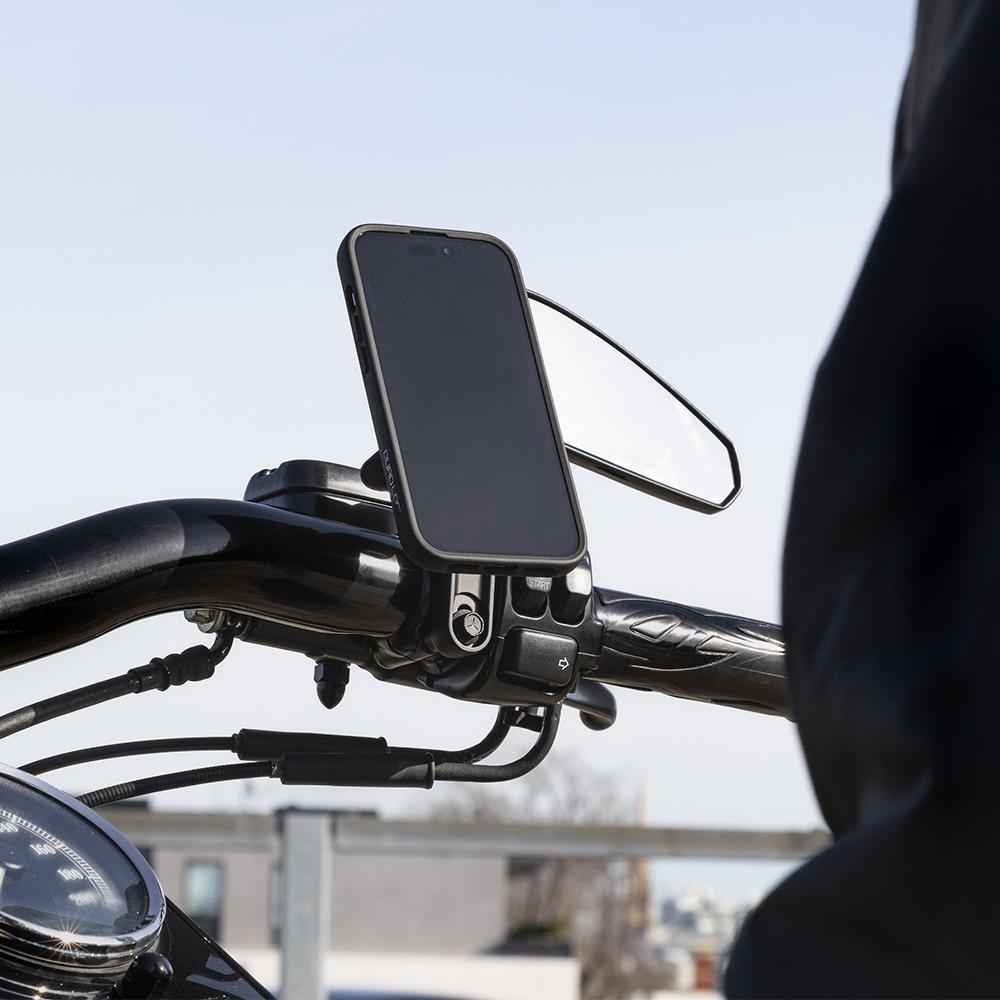 Quadlock Motosiklet Fren Debriyaj Bağlatılı Titreşim Modüllü Telefon Tutucu