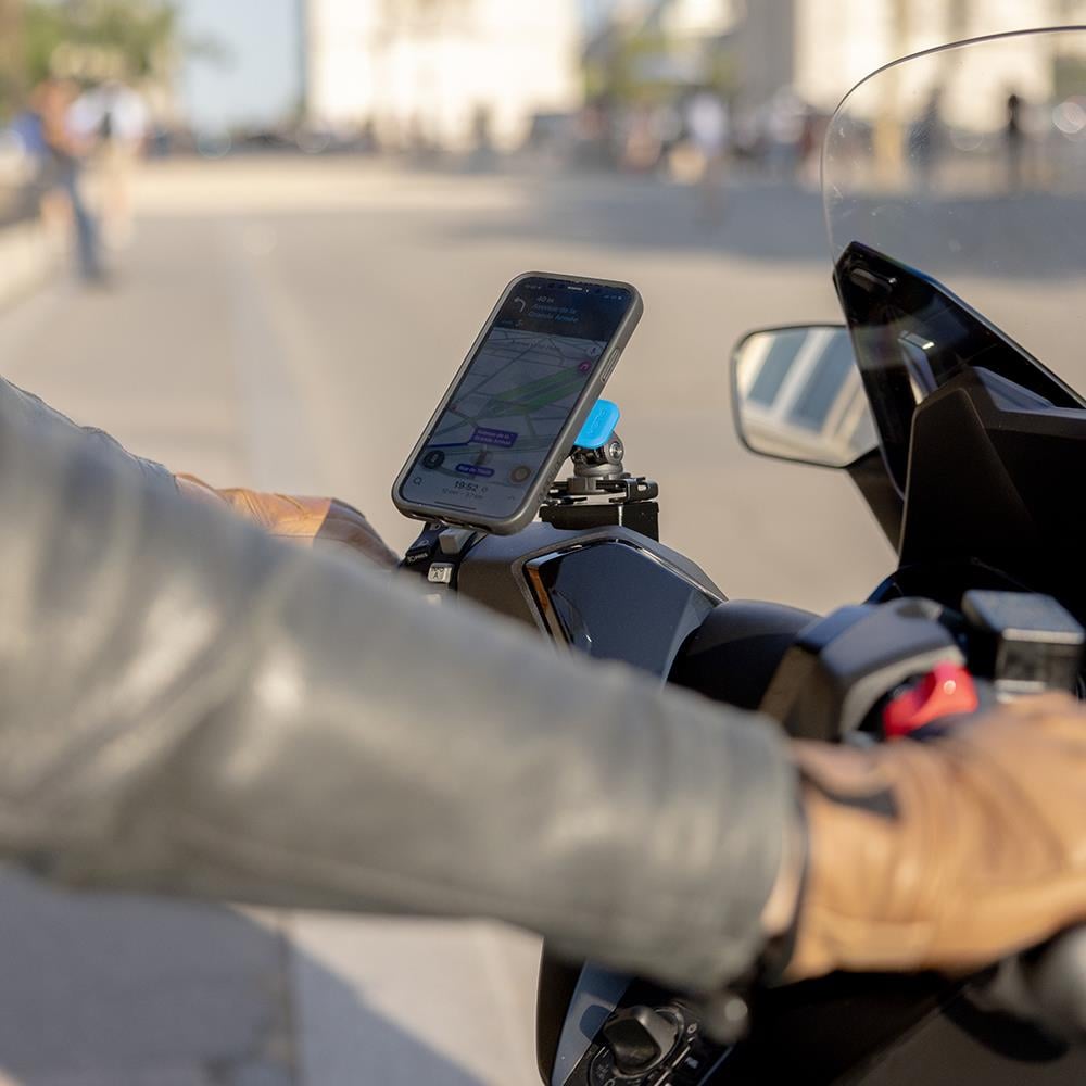 Quadlock Motosiklet Fren Hidrolik Kapak Üstü Titreşim Modüllü Telefon Tutucu