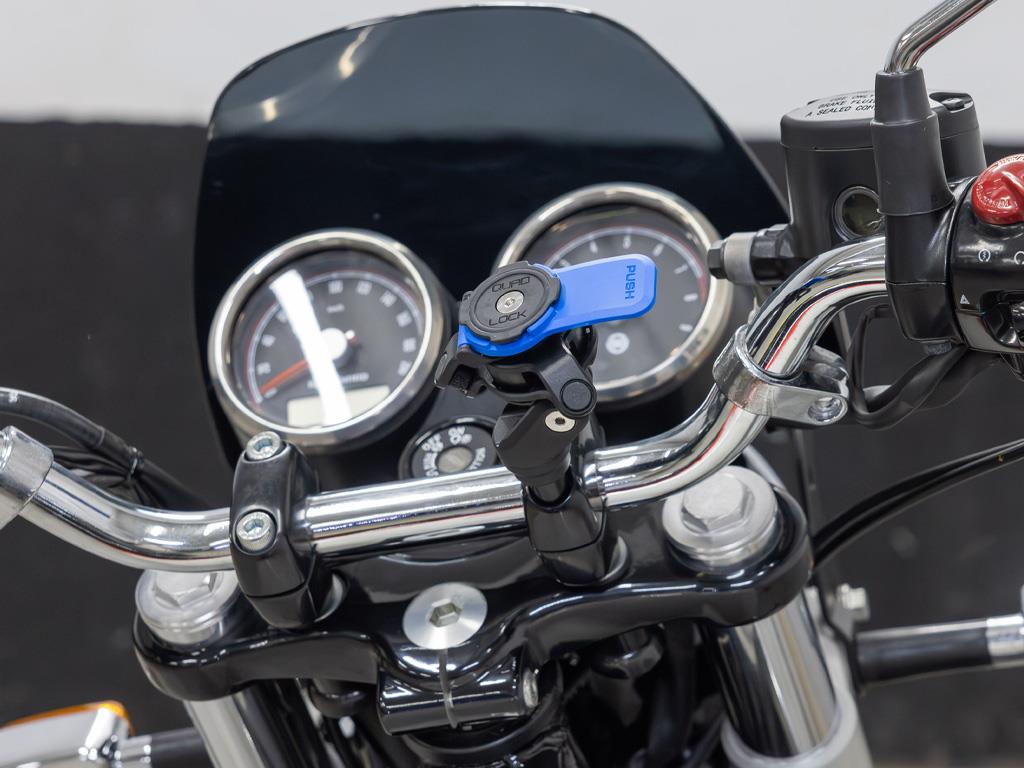 Quadlock Motosiklet Scooter Gidon Merkezi Bağlantılı Telefon Tutucu Seti