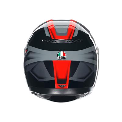 Agv K3 Compound Black Red Kapalı Kask