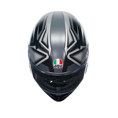 Agv K3 Compound Matt Black Grey Kapalı Kask