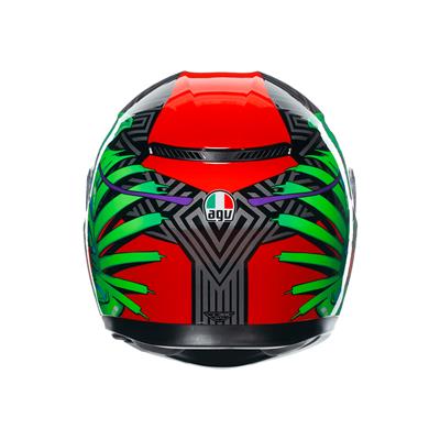 Agv K3 Kamaleon Black Red Green Kapalı Kask