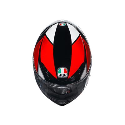 Agv K6 S Hyphen Black Red White Kapalı Kask