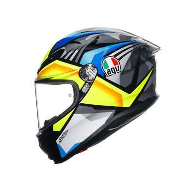 Agv K6 S Joan Black Blue Yellow Kapalı Kask