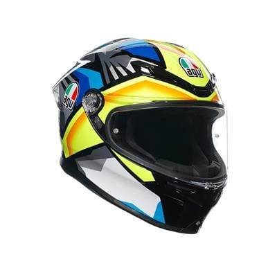 Agv K6 S Joan Black Blue Yellow Kapalı Kask