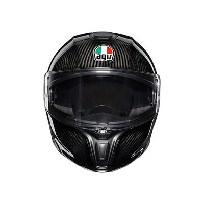 AGV Sportmodular Solid Plk Glossy Carbon Çene Açılır Kask