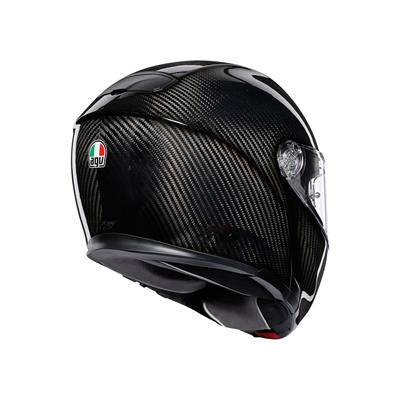 AGV Sportmodular Solid Plk Glossy Carbon Çene Açılır Kask
