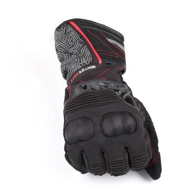 Atlas MW Tourer WP Kışlık Motosiklet Eldiveni Siyah Kırmızı
