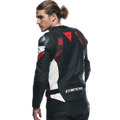 Dainese Avro 5 Blk Red Lava White Deri Mont