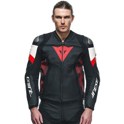 Dainese Avro 5 Blk Red Lava White Deri Mont